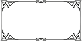 欧式复古线条边框花纹AI矢量LOGO角框花边分割线设计PSD卡片素材