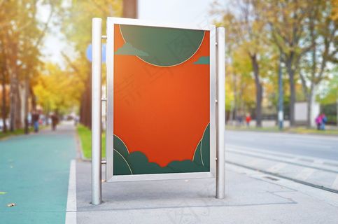 中国风国潮海报背景psd分层模板