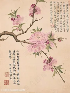 项圣谟-唯美复古花卉花枝装饰画 项圣谟-唯美复古花卉花枝装饰画