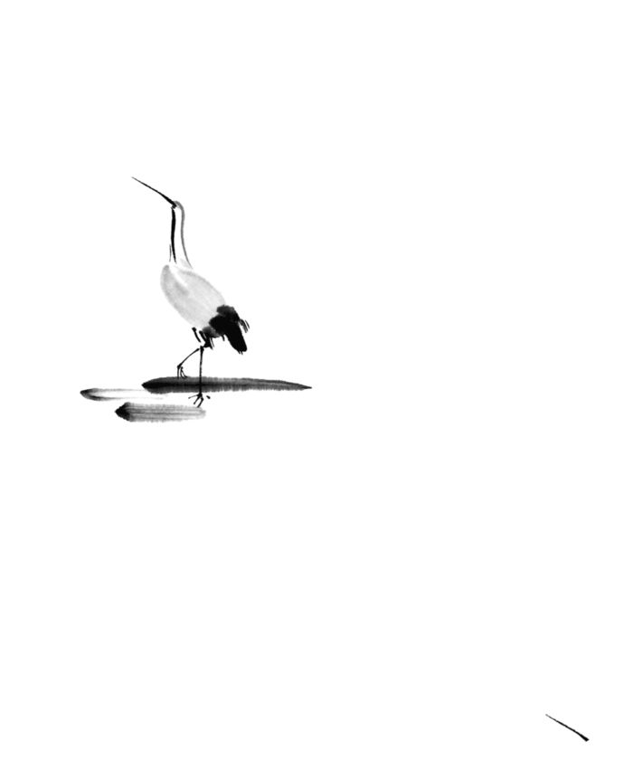 古典元素传统鹤