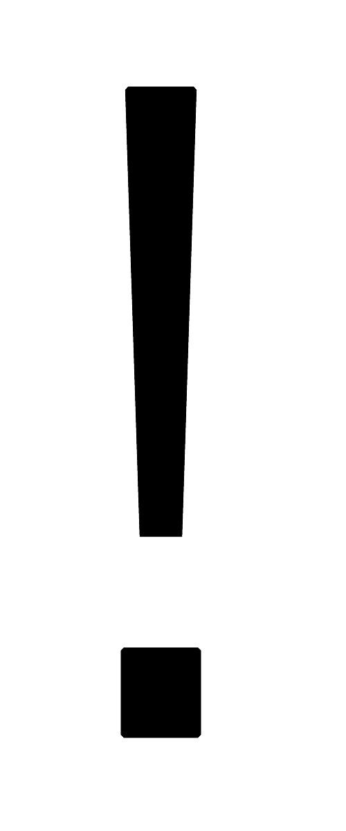 感叹号 PNG免抠(500x1200)