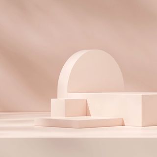 小清新电商c4d场景展台合层背景