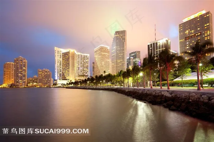 天际线钥匙城市夜景