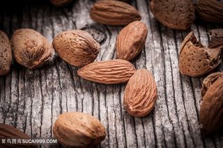 巴旦木干果摄影高清