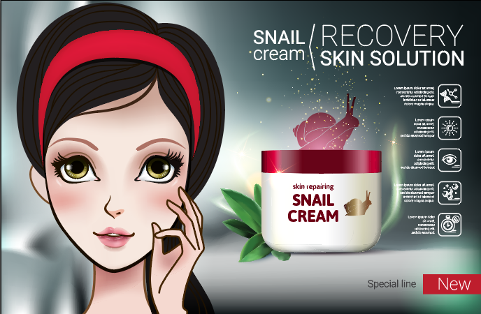 设计广告化妆品素材