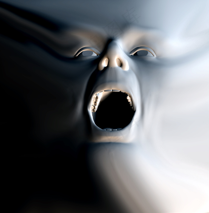 恐怖尖叫的人物头像图片