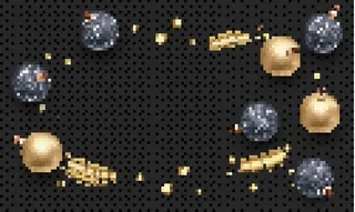 圣诞节圣诞树圣诞老人闪亮装饰电商促销折扣海报