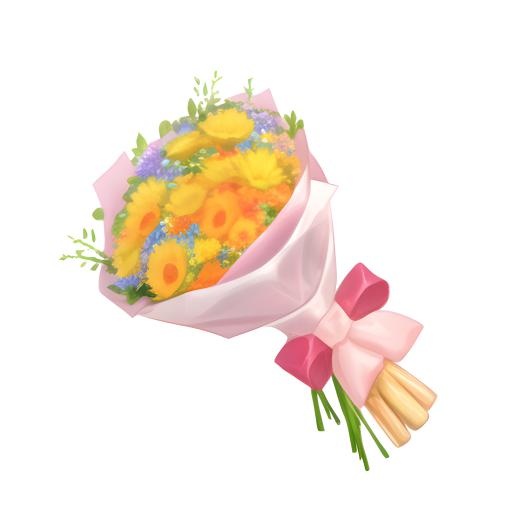 花束手棒花免抠(2048x2048)