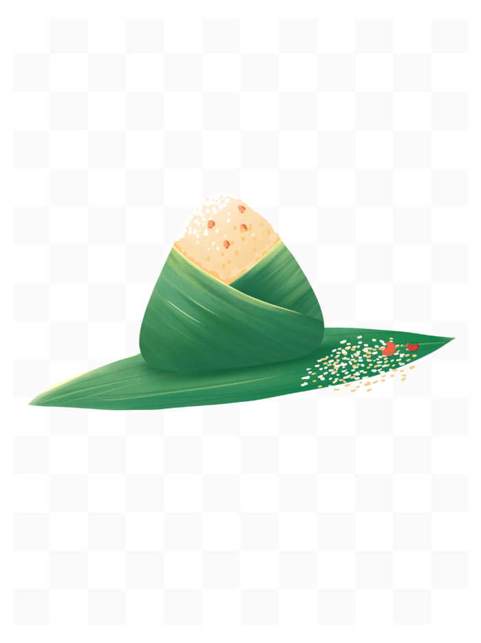 端午节仿真粽子插画
