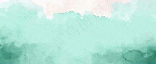 绿色水彩斑驳背景