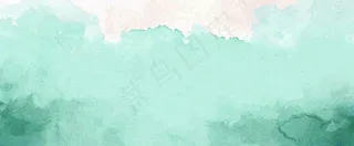 绿色水彩斑驳背景