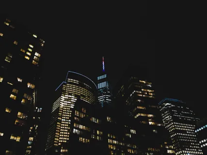 高清唯美城市夜景高楼大厦