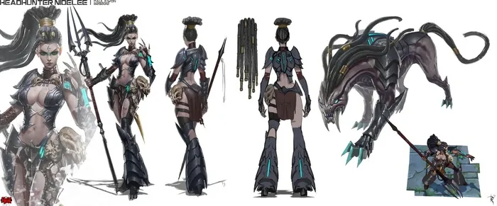 英雄联盟豹女原画