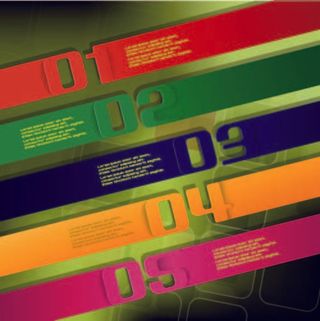 免抠创意数字标签