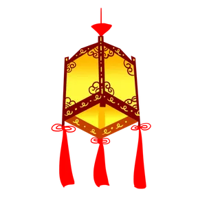 卡通手绘灯笼中秋节元宵节花灯新年海报元素PNG免扣PS素材