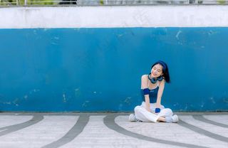 时尚清纯可爱的女孩摄影图片