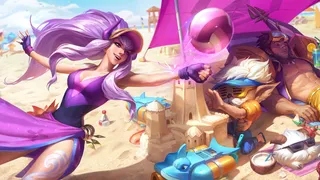 英雄联盟人物原画泳池派对 2020 黑默丁格