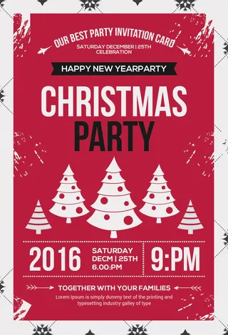 简约大气圣诞节快乐海报