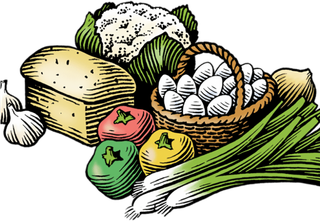 现代农业卡通瓜果蔬菜