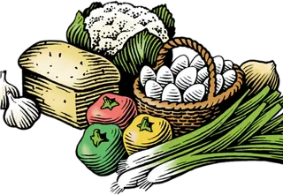 现代农业卡通瓜果蔬菜