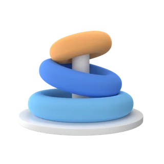 圆柱简约3D数据png图标素材