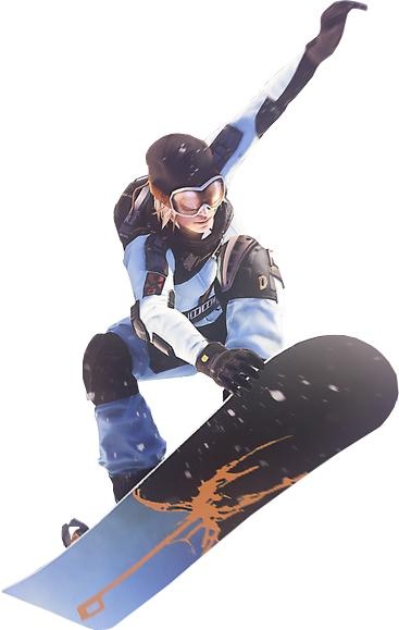 滑雪板人 PNG免抠(367x579)