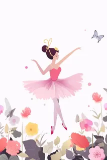 舞蹈音乐粉色少女学习背景 舞蹈音乐粉色少女学习背景