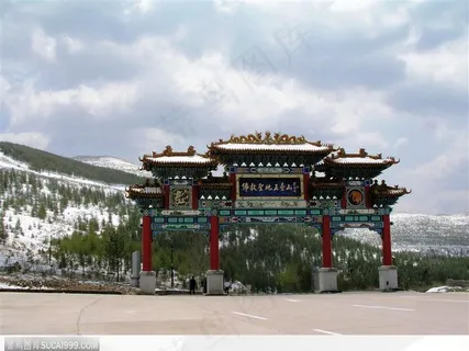 佛教圣地五台山冬雪图片