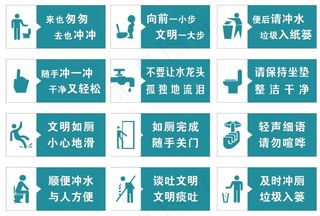 卫生间厕所温馨提示语