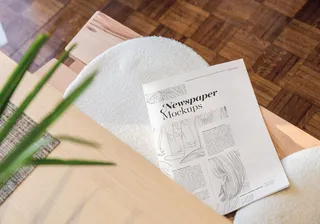 10-欧美简约场景报纸样机