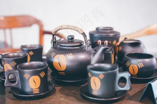 紫砂壶茶具套装图片