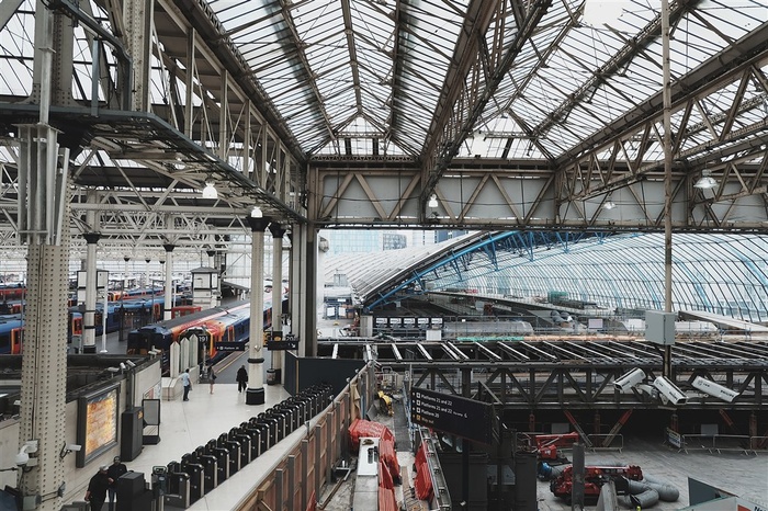 高清火车站场景