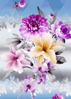 手绘花朵百合花