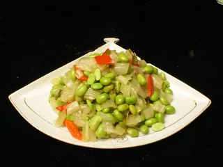 2692冬腌菜炒毛豆