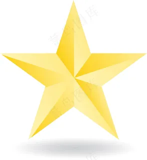 黄色五角星图片