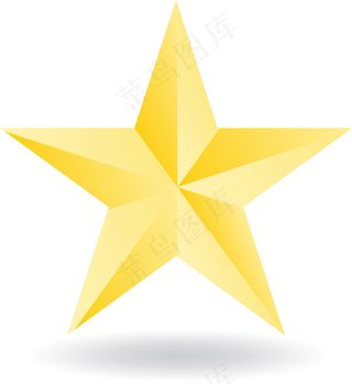 黄色五角星图片