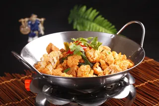 干锅酱肉花菜 (1)