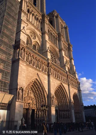 世界风情-夕阳下的城堡