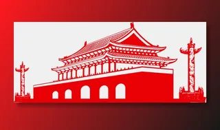 *建军节建党国庆节党建元素图片 卡通手绘PNG透明免扣PS素材