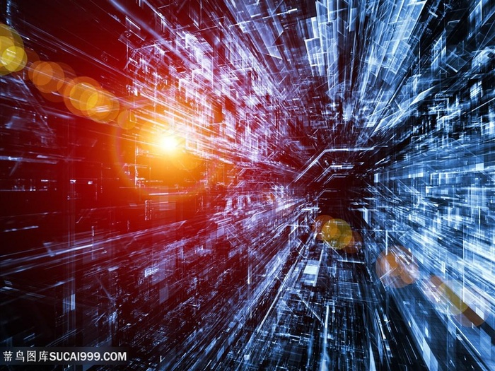 时尚立体科技光效背景高清图片