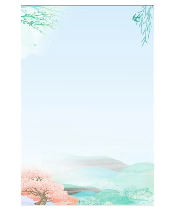春季海报背景cdr矢量模版下载