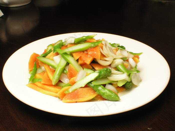 4220木瓜百合芦笋