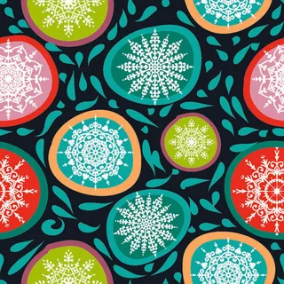 少数民族藏族特色花纹波西米亚风纹理背景图案设计AI矢量图片素材