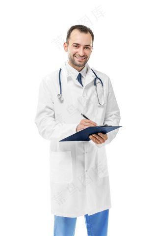 正在记笔记的医生高清摄影图片