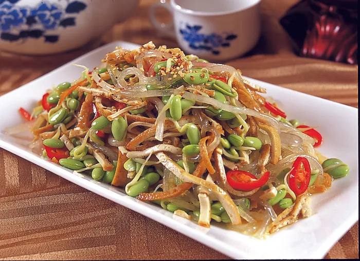 0911LCS-609绿黑豆粉条油豆腐