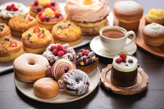 下午茶甜点蛋糕面包摄影图