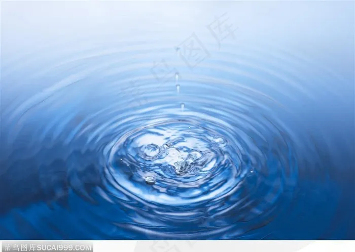 清纯水韵-水滴落下的水纹
