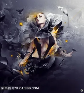 PS 大师的佳作--时尚美女