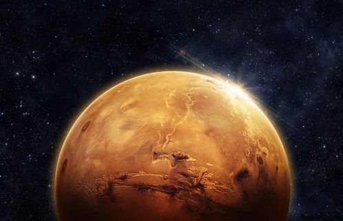 宇宙中的火星高清图片
