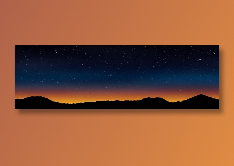 横幅, 标题, 天空, 夜晚, 星星, 景观横幅 